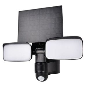 solight led solárne svetlo so senzorom, 9w, 850lm, 4000k, li ion, čierna, pohybový senzor, svetlo na garaž , svetlo do zahrady, osvetlenie domu, p4you shop