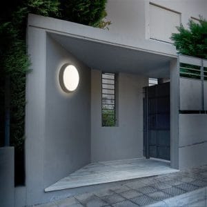 solight led vonkajšie osvetlenie guľaté, 20w, 1500lm, 4000k, ip54, 20cm, sivá farba
