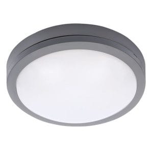 solight led vonkajšie osvetlenie siena, sivé, 20w, 1500lm, 4000k, ip54, 23cm