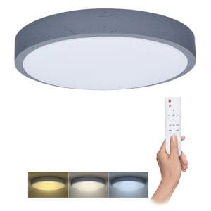 solight led osvetlenie s diaľkovým ovládačom grey, 60w, 4200lm, 49cm, zmena chromatickosti, stmievateľné, p4you shop