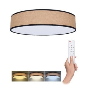 Svetlo na stenu alebo strop a ideálne sa hodí do obývacích izieb, spální či jedální. Vďaka širokému uhlu svietenia 120 °, led osvetlenie s diaľkovým ovládačom brownie, 48w, 3360lm, 40cm, zmena chromatičnosti, stmievateľné, p4you shop,