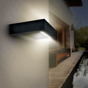 solight led vonkajšie nástenné osvetlenie ragusa, 7w, 450lm, 3 cct