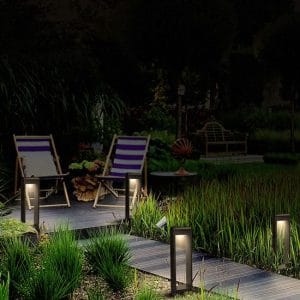 solight led vonkajší stĺpik crotone 500, 7w, 450lm, 3000k, náklopný