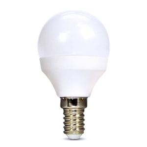 solight led žiarovka, miniglobe, 6w, e14, 6000k, 510lm