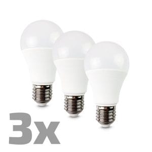 ecolux led žiarovka 3 pack, klasický tvar, 12w, e27, 3000k, 270°, 1080lm, 3ks v baleniu, p4you shop, led žiarovky, led svelá, šetrenie energie,